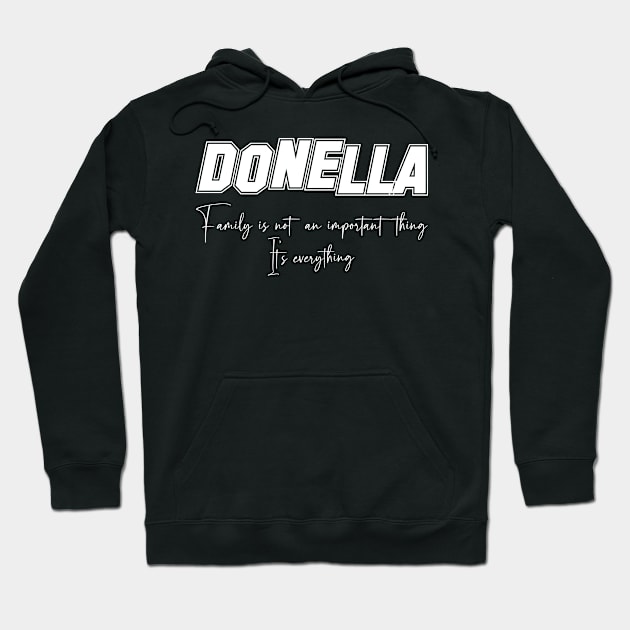 Donella Second Name, Donella Family Name, Donella Middle Name Hoodie by Tanjania